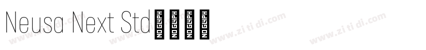 Neusa Next Std字体转换